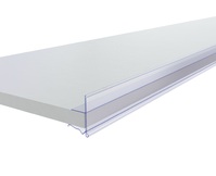 Ценникодержатель для холодильных витрин СС39 L520-537мм (прозрач) для сетчатых полок, стекла, ЛДСП