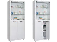 Шкаф медицинский одностворчатый Hilfe МД 2 1670/SG для оборудования кабинетов и палат