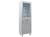 Шкаф медицинский одностворчатый Hilfe МД 1 ШМ-SSD для оборудования кабинетов и палат