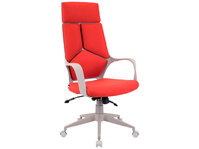 Кресло офисное Trio Grey ткань красная