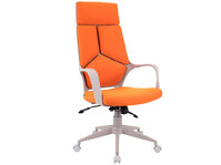 Кресло офисное Trio Grey ткань оранжевая